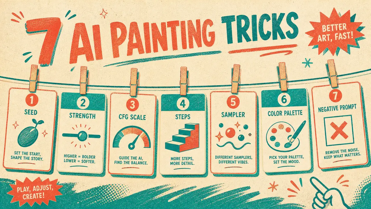 AI绘画大法就这7条：我把废图率从六成压到一成的笨办法