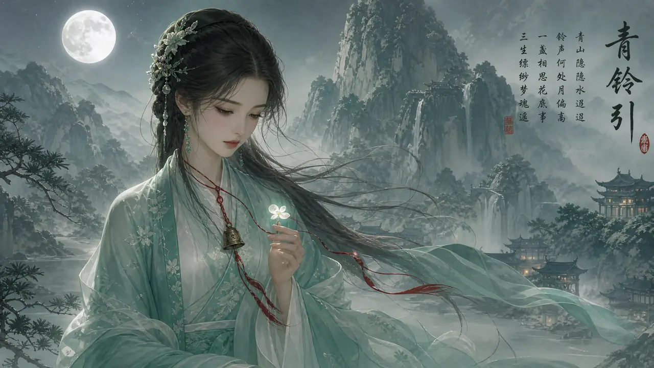 ai绘画碧瑶怎么画出原作味？绿衣和合欢铃是关键