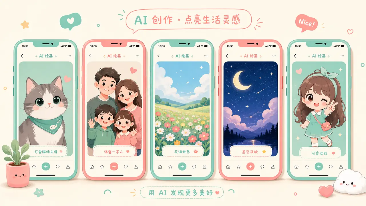 小小ai绘画小程序到底值不值得用？我连测5款后的真话