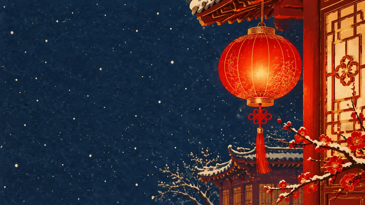 红灯笼别堆十个：ai 春节绘画的年味其实是留白