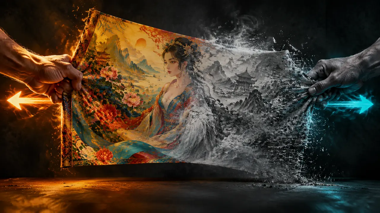 反向绘画ai的负向提示词到底负在哪：不想要的写多了，画面反而被压坏