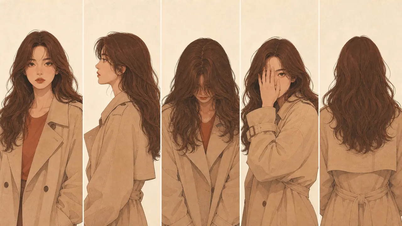 _ai绘画露脸是手滑还是本意？先定露多少：正脸、侧脸、低头、手挡半脸的情绪差