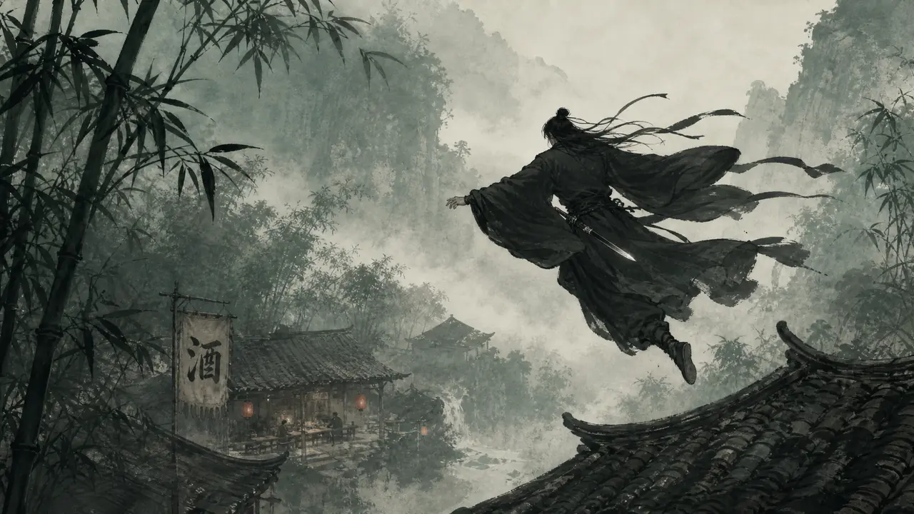 _武侠ai绘画出味实录：刀光、衣袂与酒旗，江湖气是这样摆出来的