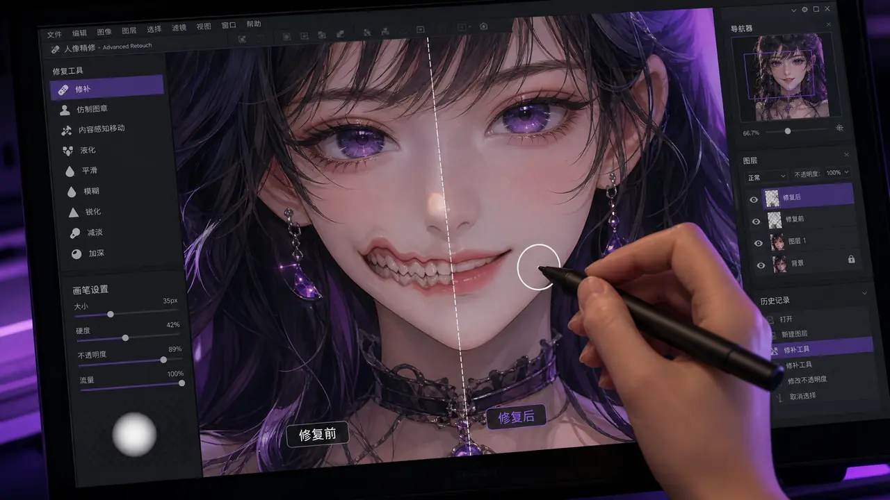 ai绘画口风说的就是嘴：嘴巴总画崩的原因和修复落点实测