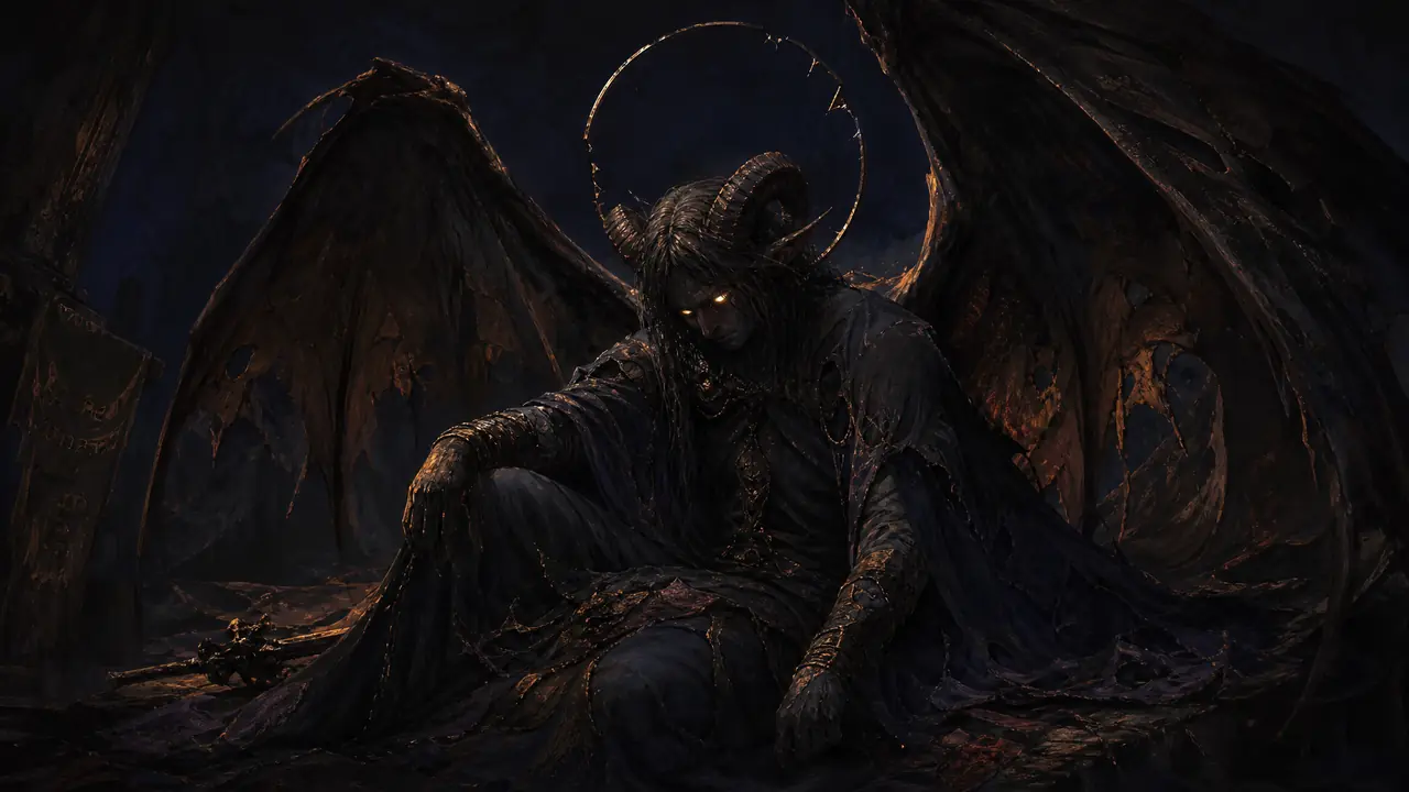 ai魔鬼绘画拆解：恶魔角、蝠翼与暗黑光影的提示词写法