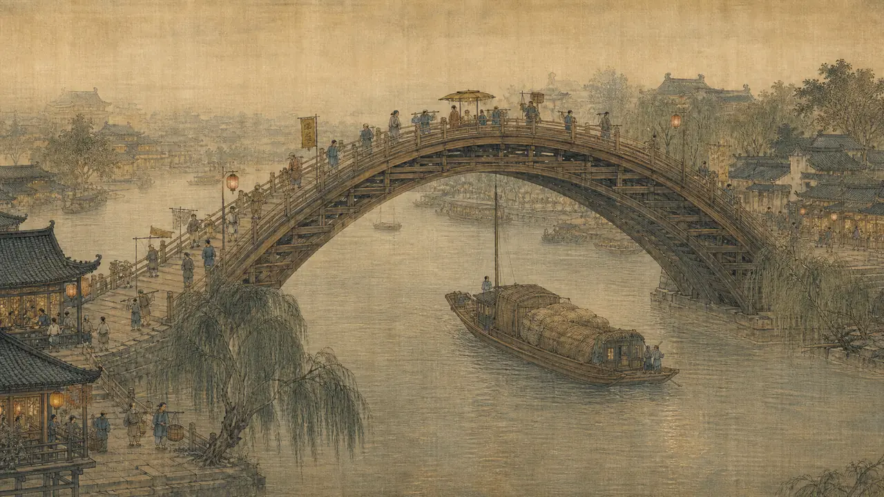 ai绘画开封怎么画出宋韵？汴京水岸与市井烟火的调法