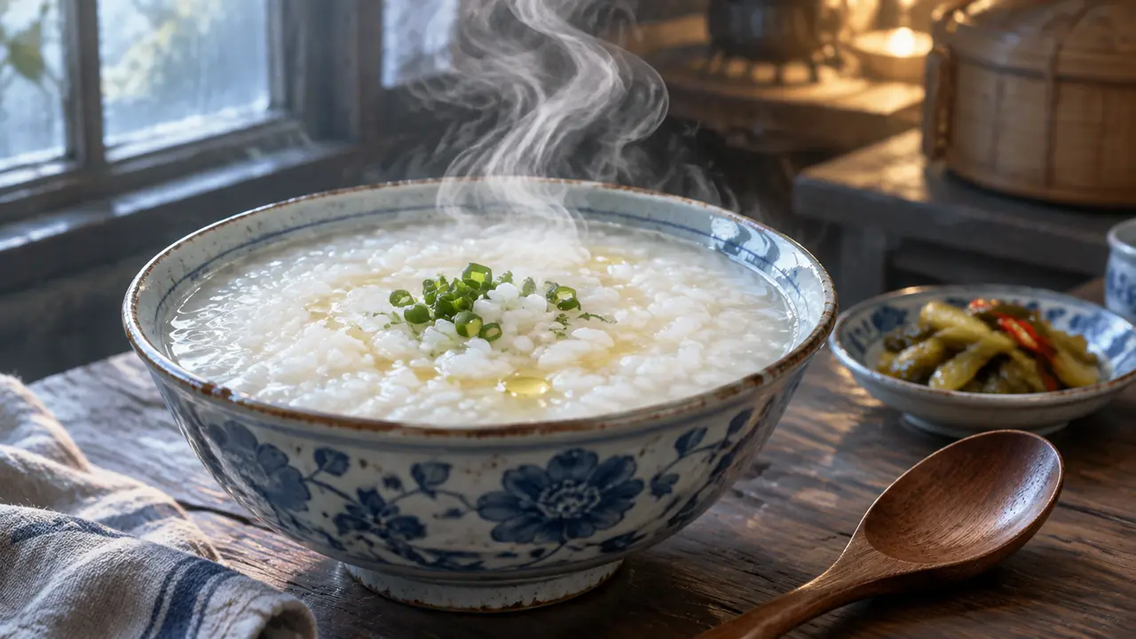 ai绘画稀饭怎么画出热气：一碗白粥的质感拆解