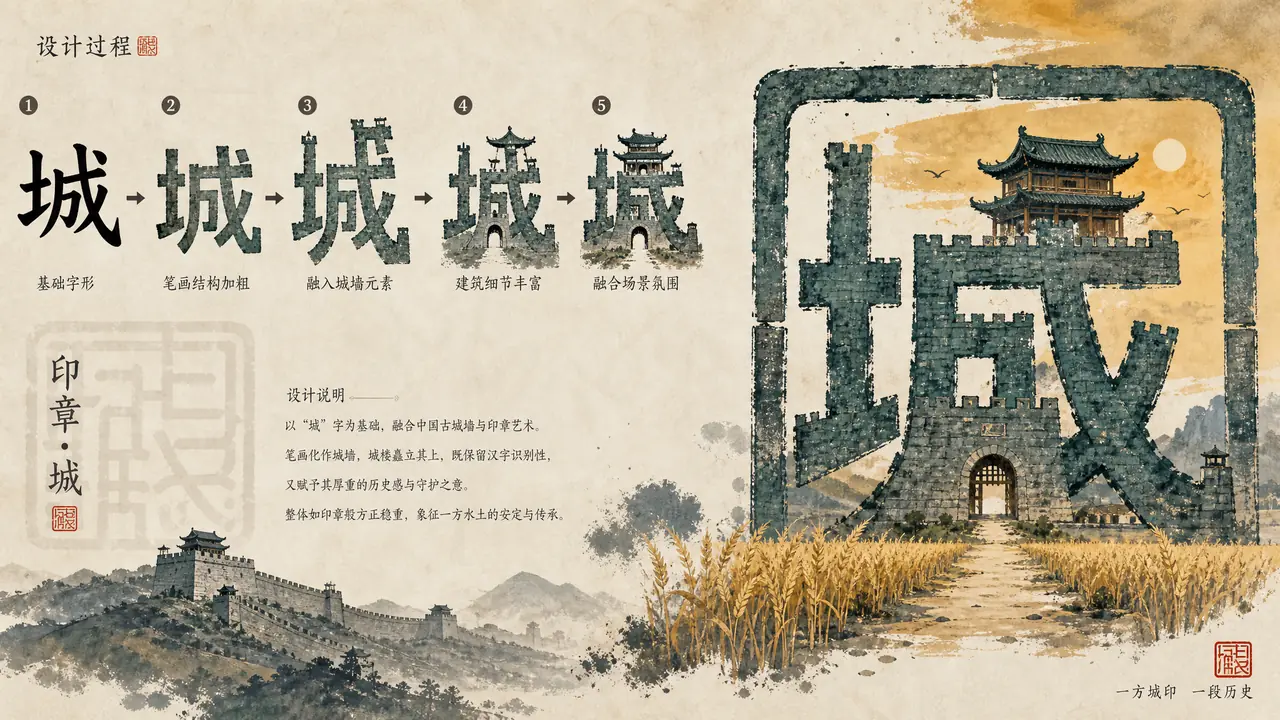 郭ai绘画头像怎么定制？姓氏字绘里藏城郭意象的做法与踩坑