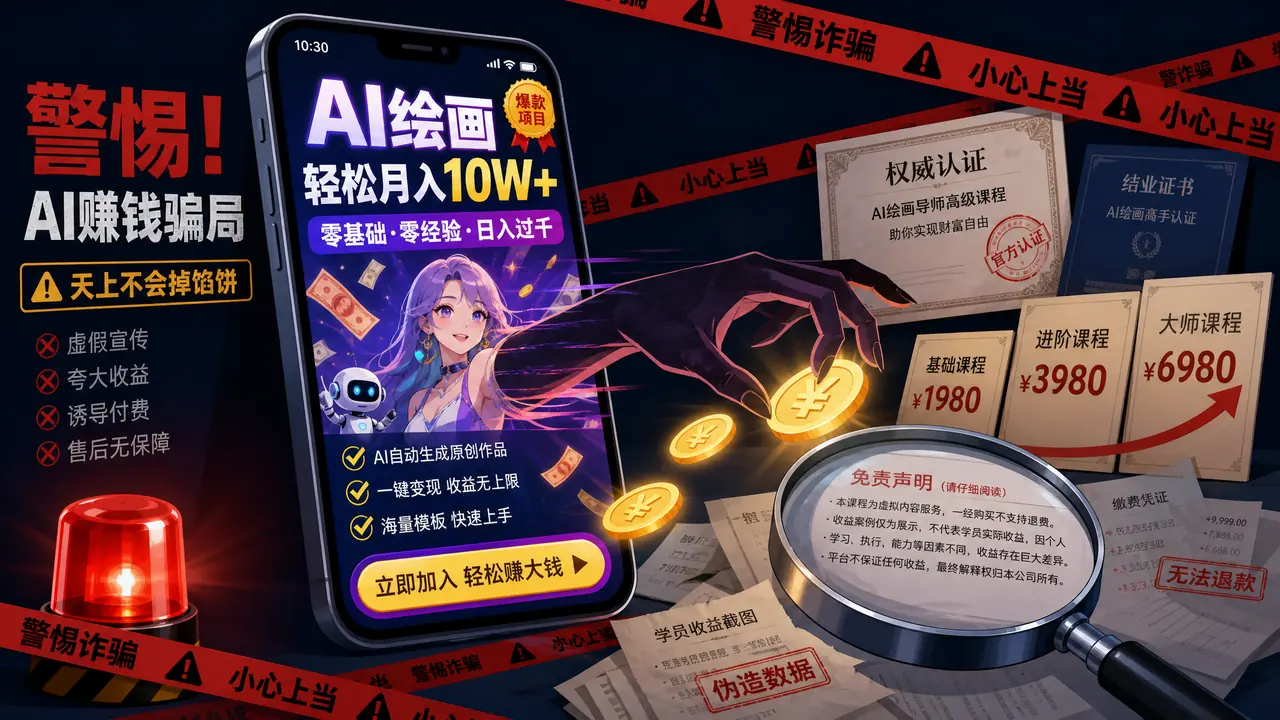 ai绘画骗局盘点：这五类套路我在群里亲见过三种