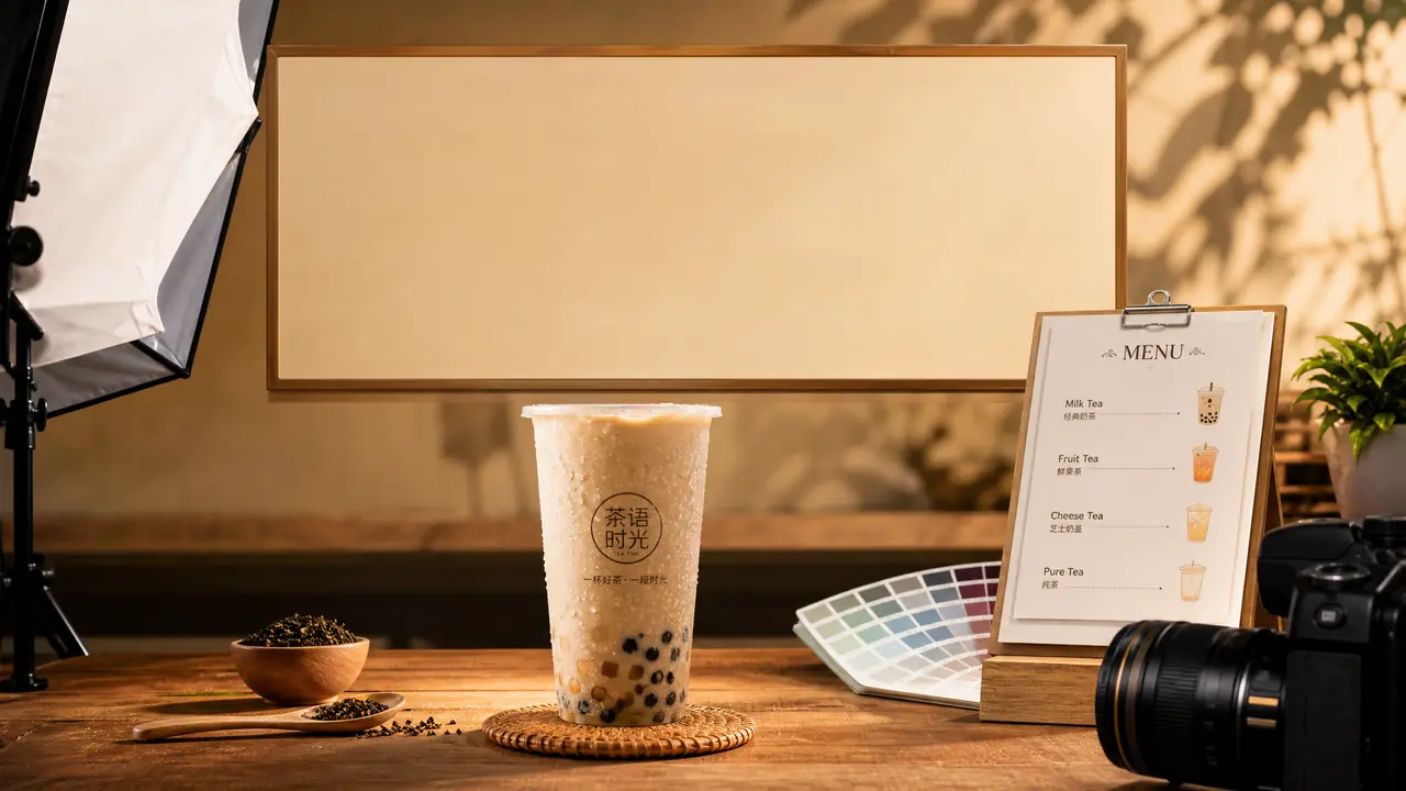 ai绘画购物场景图实战：奶茶菜单、商品摆拍与促销海报的省钱做法