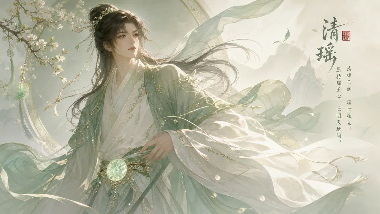 祎ai绘画怎么下手？名字带祎的人物头像设计与生僻字处理实测