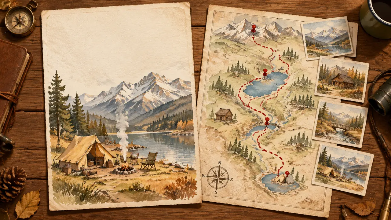 ai绘画旅游出片怎么统一风格？旅行博主封面图与行程插画实测