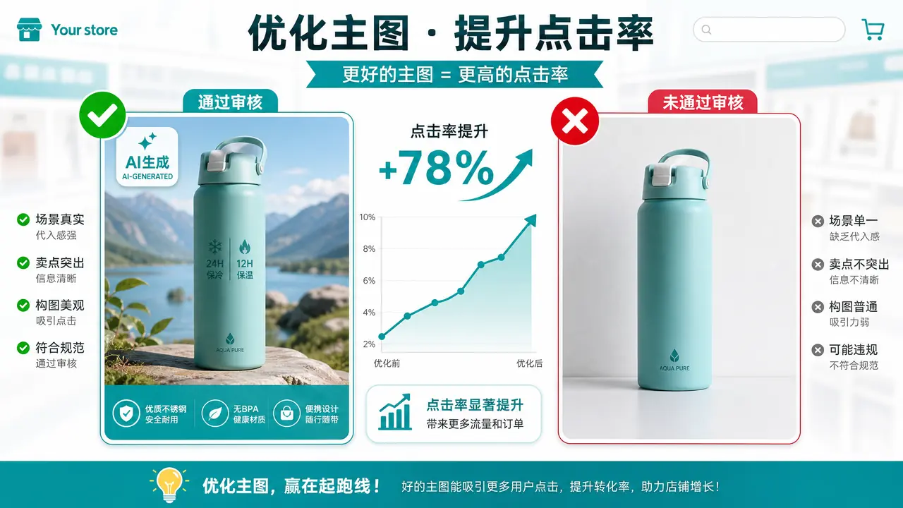 如何申请淘宝AI模特？主图规范与点击率的实测笔记