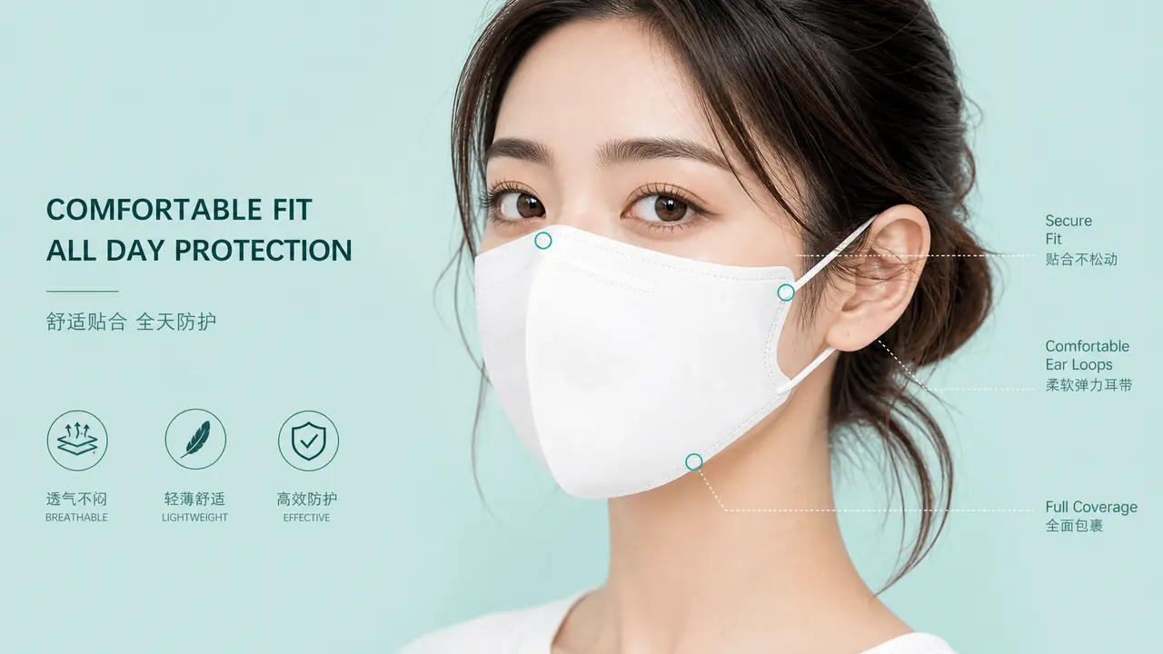 口罩模特ai出图实测：口罩类目详情页的流程与翻车点