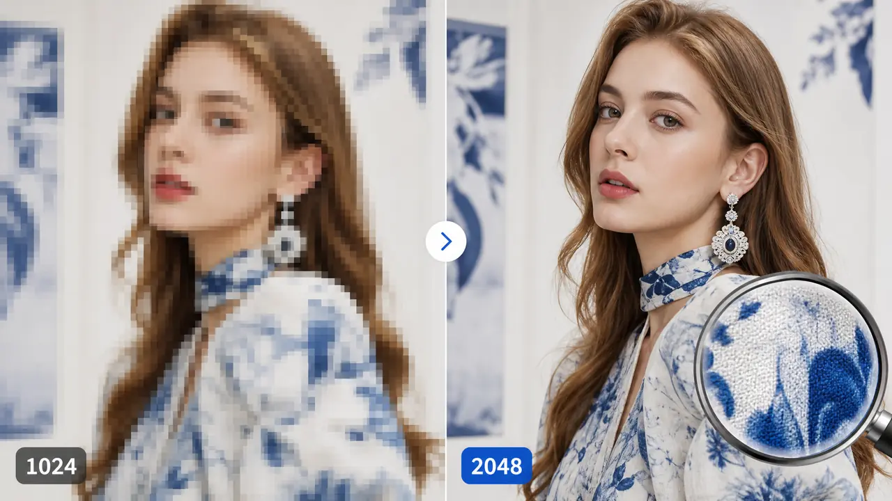 模特ai模特图片不清晰？我的分辨率与放大流程全记了