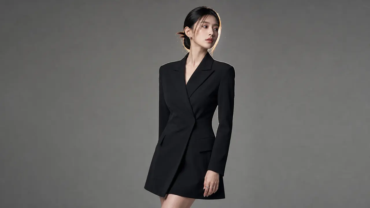 黑衣ai模特出图一团黑？深色服装的细节找回办法