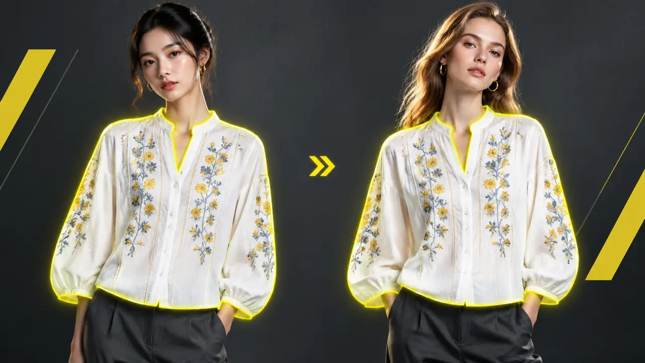 替换模特ai怎么用？衣服不动只换人，三步跑完一批图