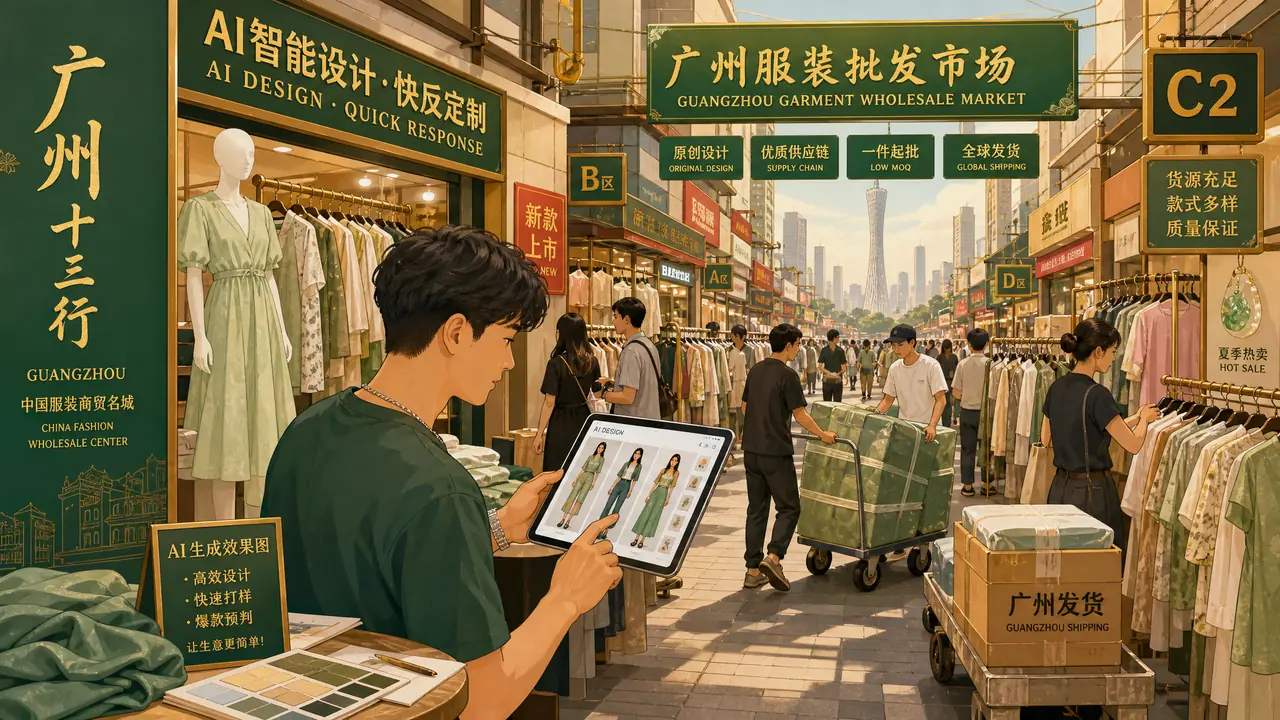 花城ai模特怎么落地：十三行档口的上新出图记录
