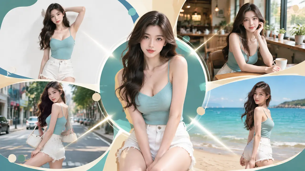 AI模特背景怎么换才不假？四类背景词实测和光影修法