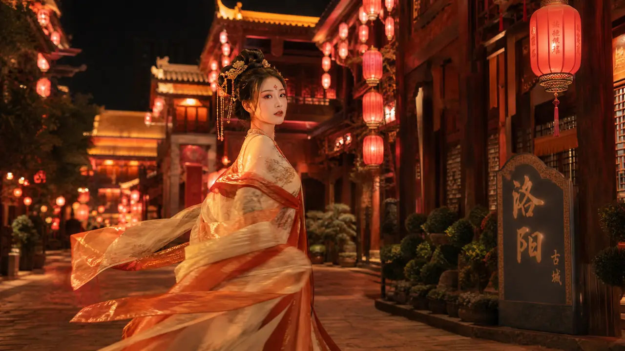 洛阳ai模特出图实测：汉服旅拍店的宣传图不用再熬夜修了