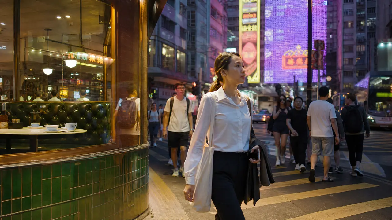 香港ai模特出图手记：港风街景、通勤感与繁体文案配套