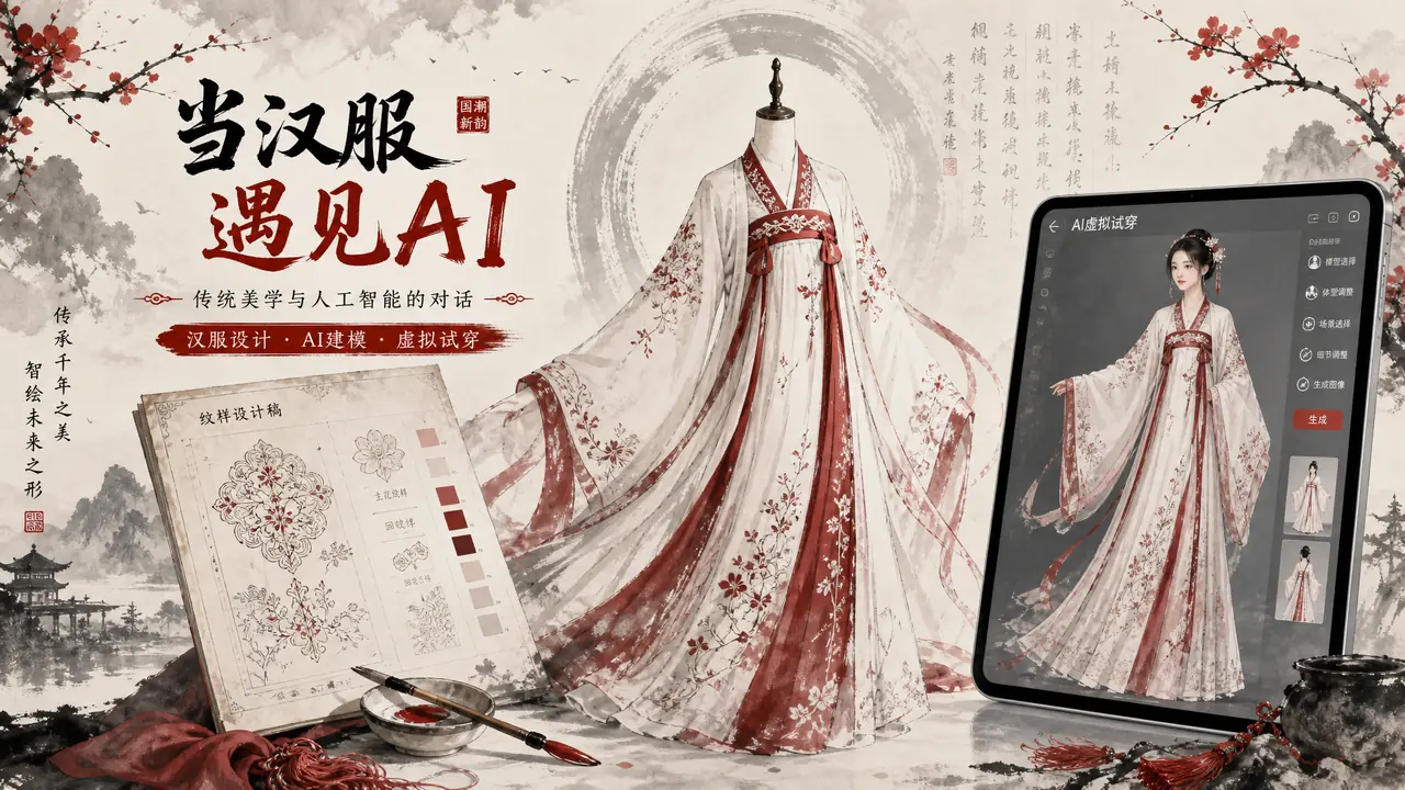 ai模特服怎么穿得像样：汉服卖家一个季度的版型还原笔记