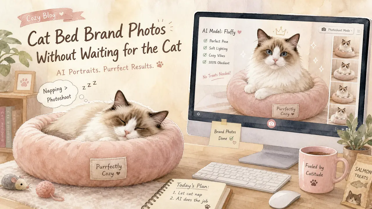ai猫咪模特实测：猫窝品牌的图不再看猫脸色