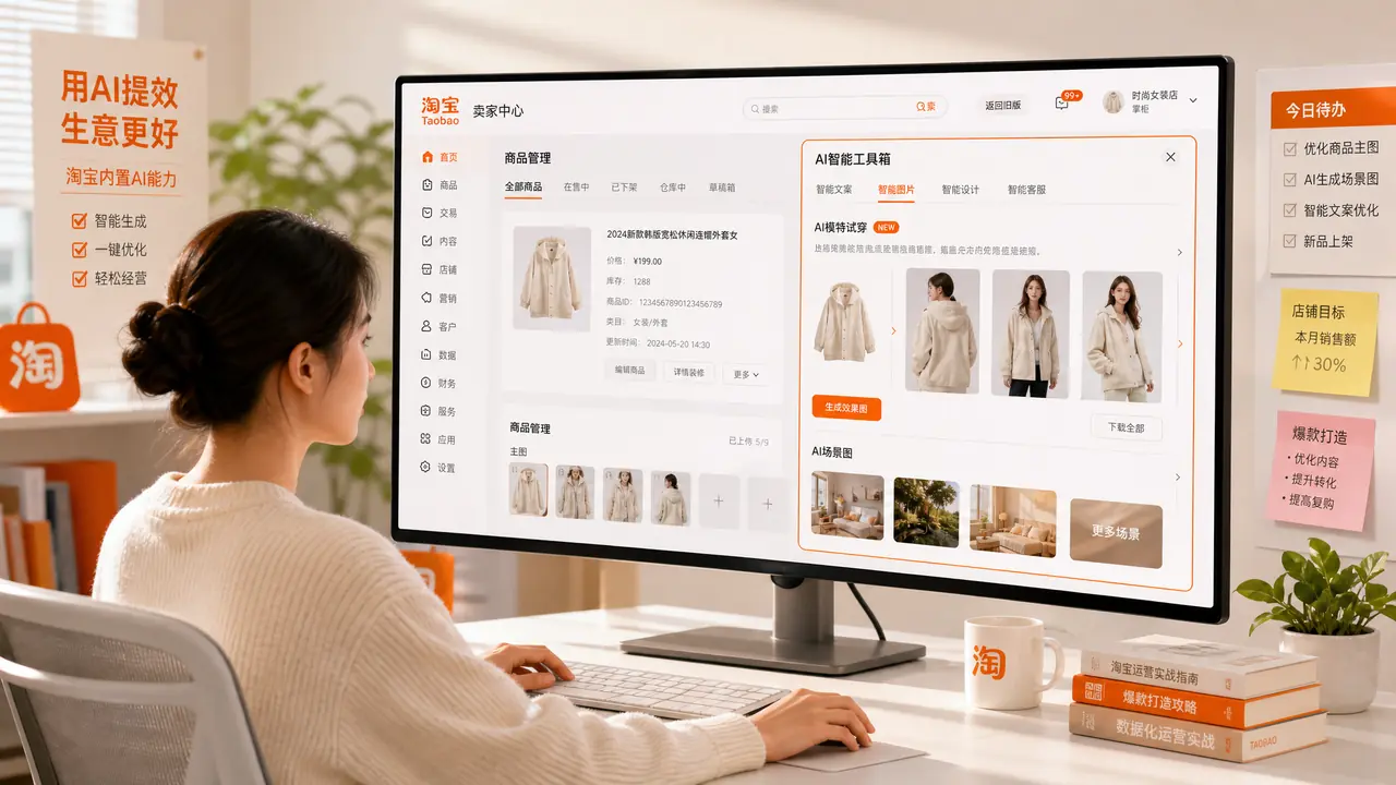 淘宝有AI模特功能吗？天猫运营用官方工具两周的实测