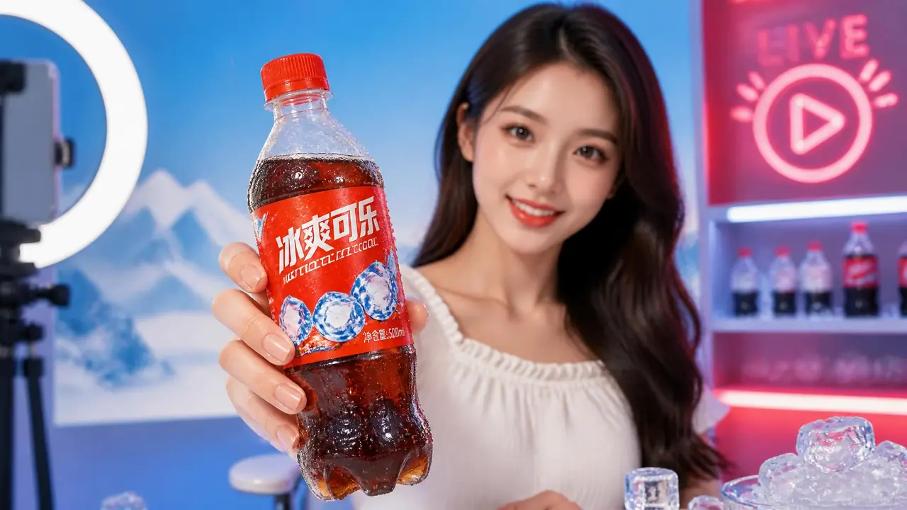 饮料ai模特图怎么出短视频直播感？瓶身标签不变形与手持姿势的实测调法