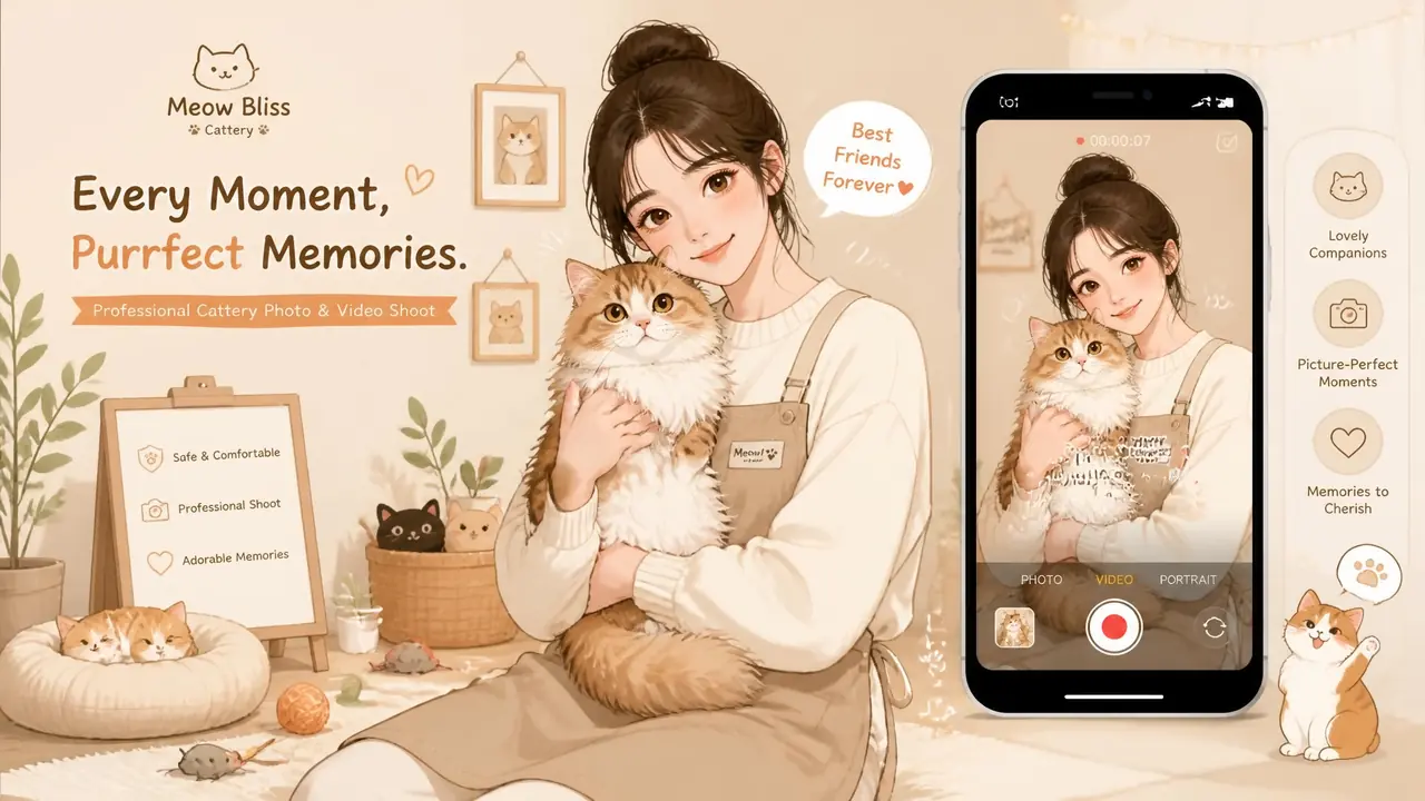ai模特卖猫素材怎么做？猫舍用AI生成人抱猫图和短视频的实测流程
