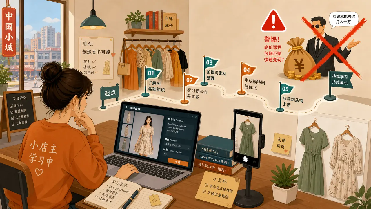 信阳ai模特学习怎么起步？自学路线与避坑实录
