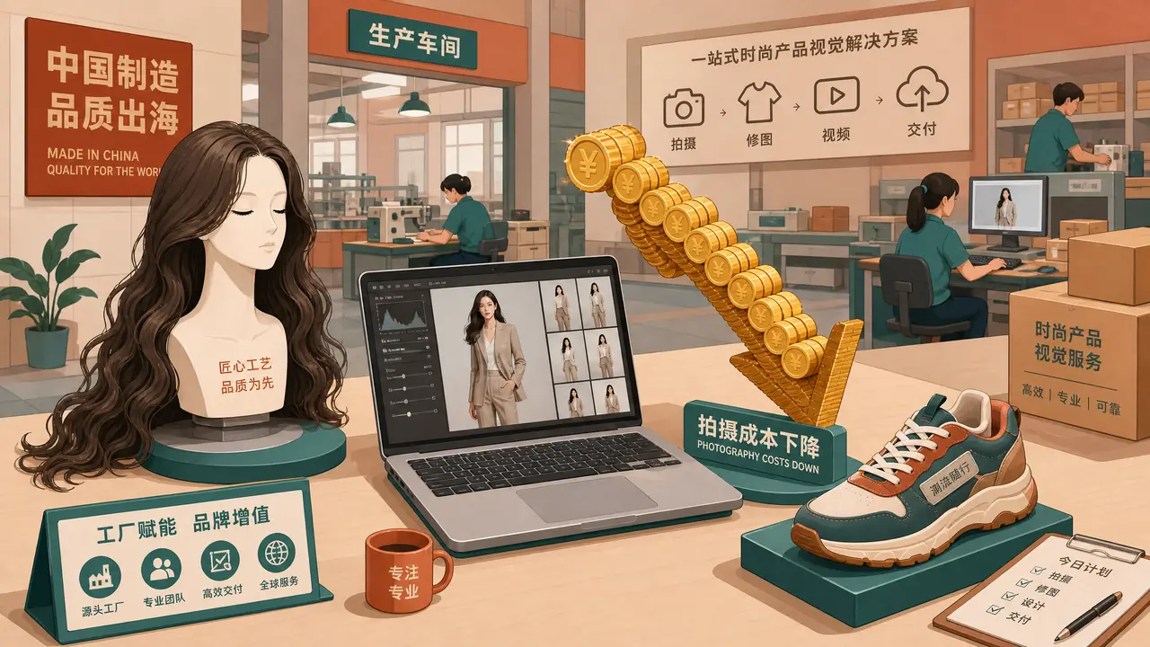 洛阳ai模特厂家降本实测：假发和鞋厂怎么把拍摄费压下来