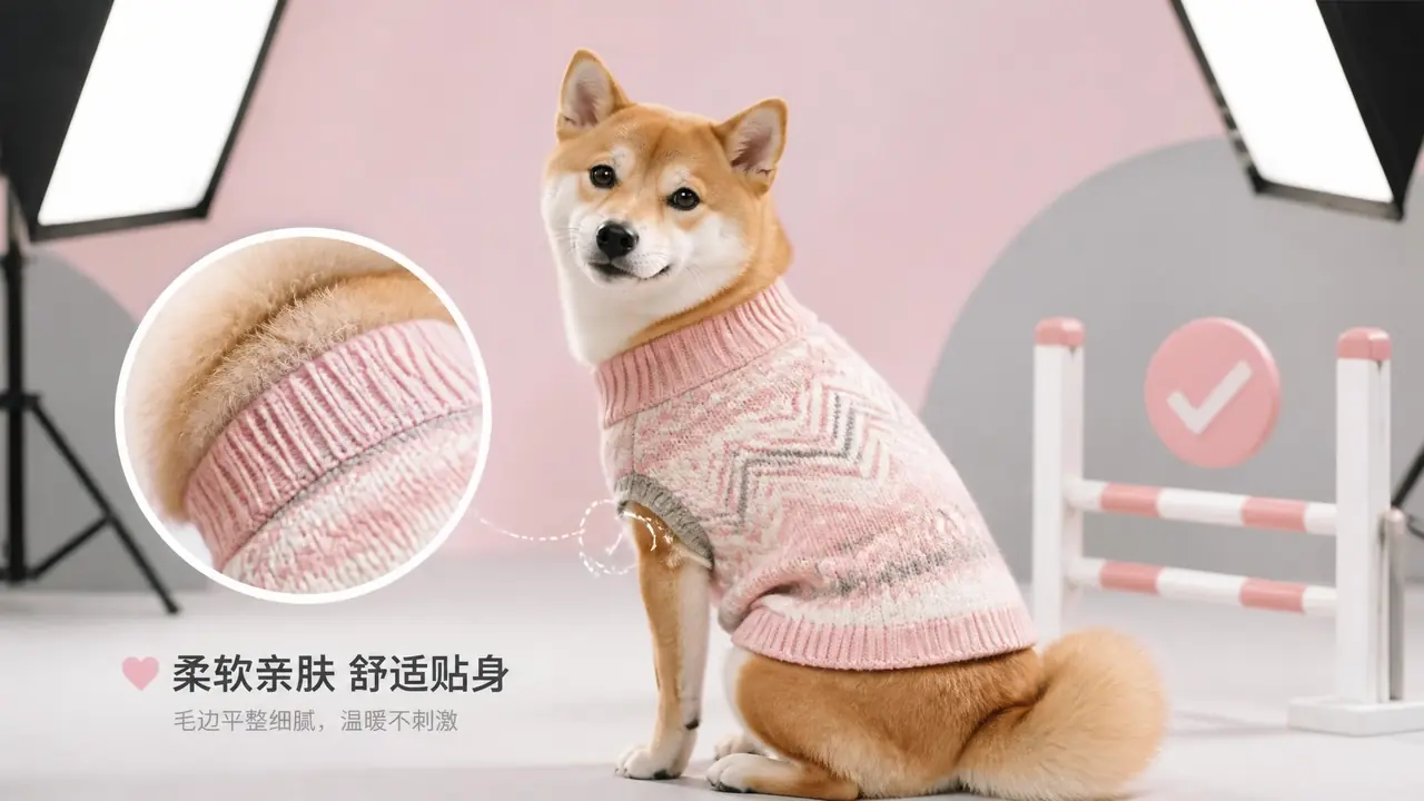 狗ai模特图怎么出？卖狗衣服五年，我把毛发边缘和坐姿这两关磨顺了