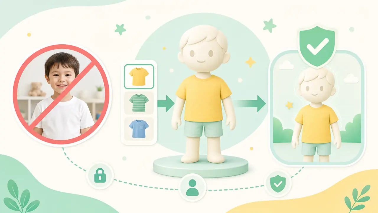 ai童装模特换装别用真人小孩照片：童装店主的合规换装流程实测